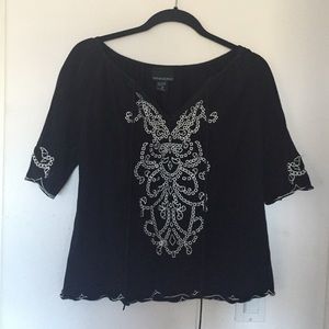 Bohemian embroidered blouse