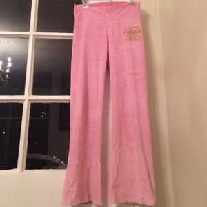 VS PINK velour pants size small gently used