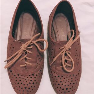 Brown doll shoes