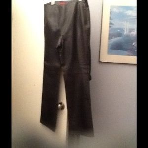 Black leather size 14 pants