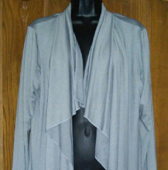 XL WORTHINGTON grey long sleeve jacket sweater