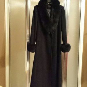 Black Ellen Tracy wool coat