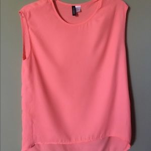 Neon Pink Chiffon Shirt