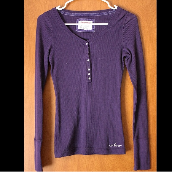 Purple Aeropostale Long Sleeve Thermal Size Medium