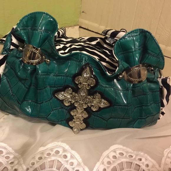 Cross and zebra bag