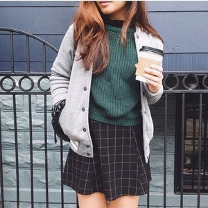 American Apparel Lulu Grid Skirt
