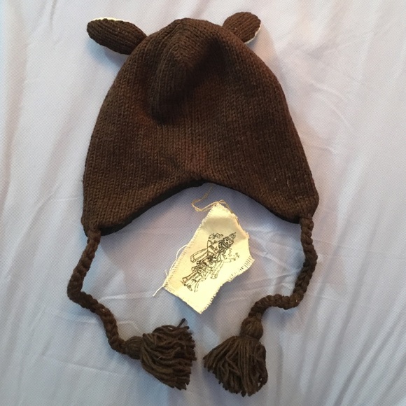 Toddler Owl wool lined hat - Picture 3 of 4