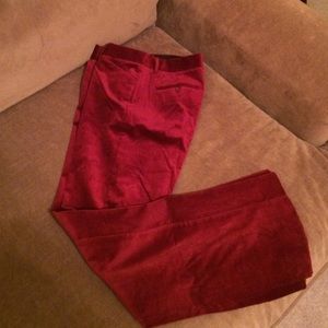Red dress pants
