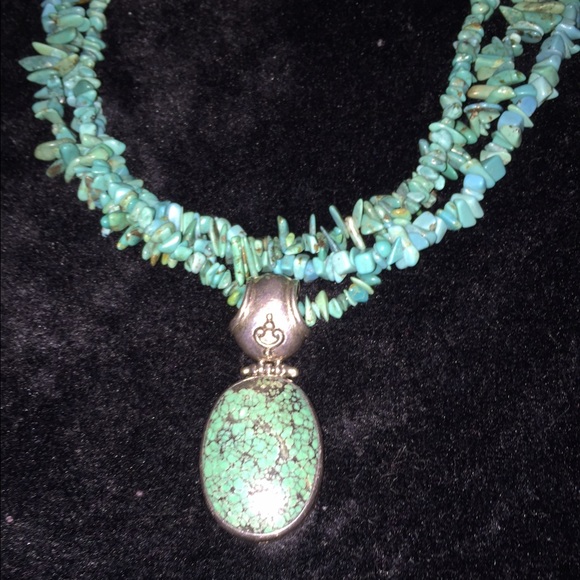💲FIRM💲Antique Genuine turquoise&sterling silver - Picture 2 of 3
