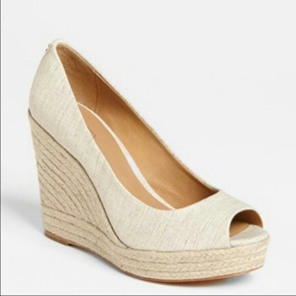 ivory wedge sandals