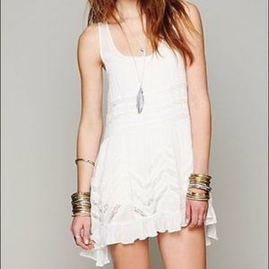 Free people voile and lace trapeze slip, small