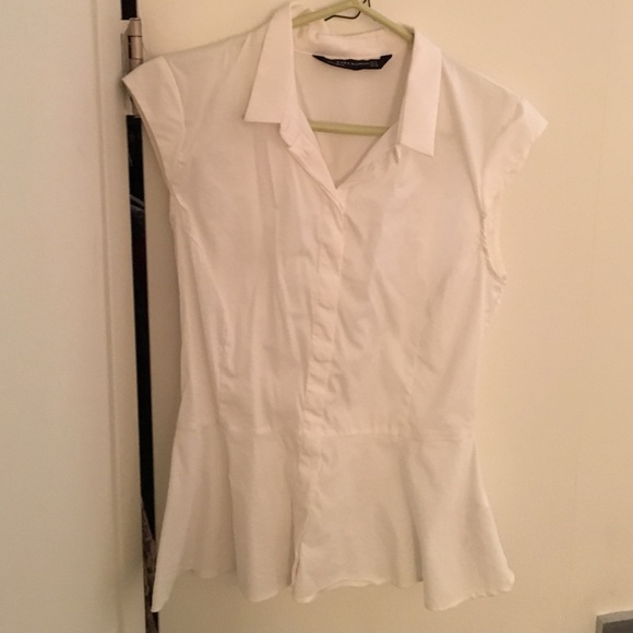 Zara Poplin peplum top