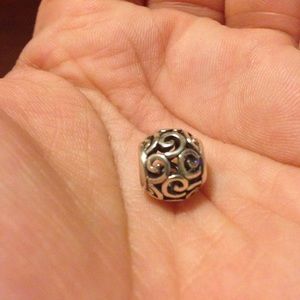Sterling silver 925 bracelet bead.
