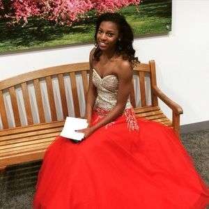 Red ball gown/Prom Dress