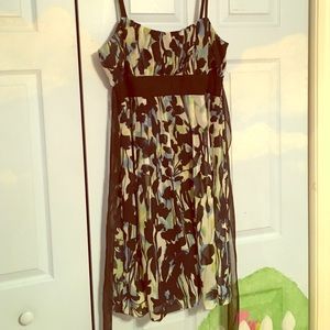 Spaghetti strap multi-colored dress