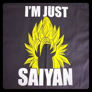 NWOT I'm Just Saiyan Dragon Ball Z GT Goku Super