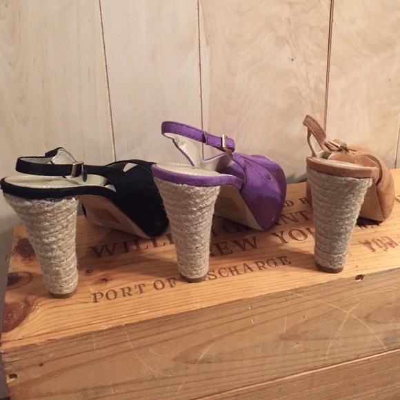 Primadonna Suede Peep Toe Sling Back - Picture 2 of 2