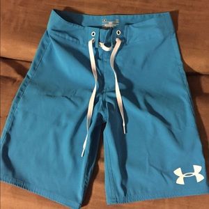 Blue swimming trunks