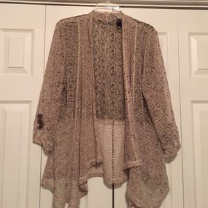 BKE Boutique over piece. Beige and black!