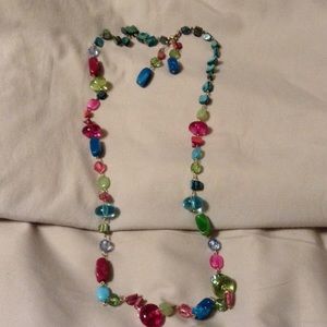 Beautiful beaded Necklace and Earrings