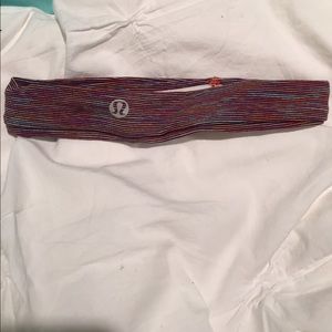 Lululemon multi colored striped headband