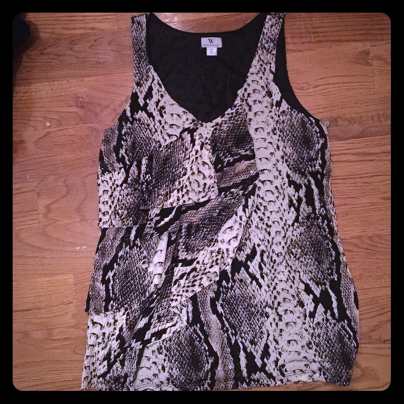 Snake Print Tank Sz S