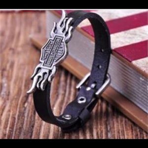 Harley Davidson black genuine leather