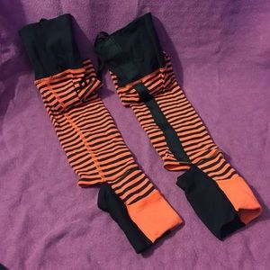 Leg warmers, thigh high, convertible toes, stir-up