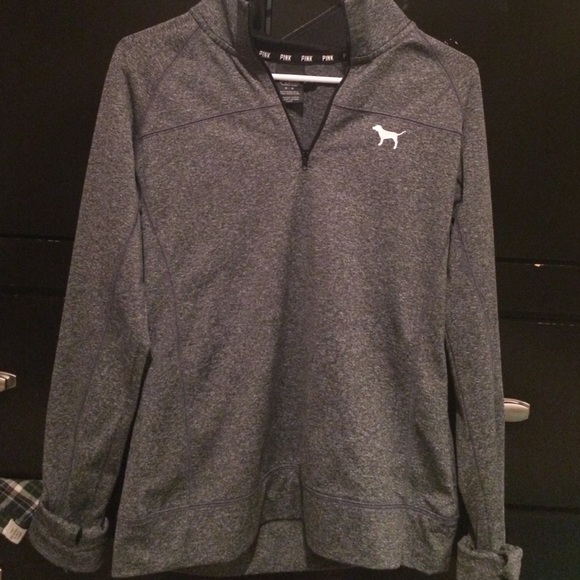 Pink VS 1/4 zip sweatshirt