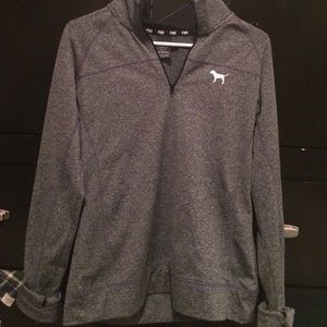 Pink VS 1/4 zip sweatshirt