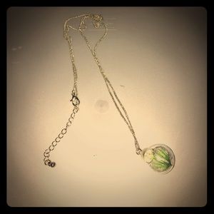 Weird grass bowl necklace