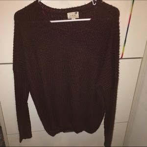 Maroon oversized sweater