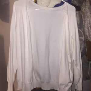 White cardigan