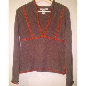 FP hooded trimmed sweater