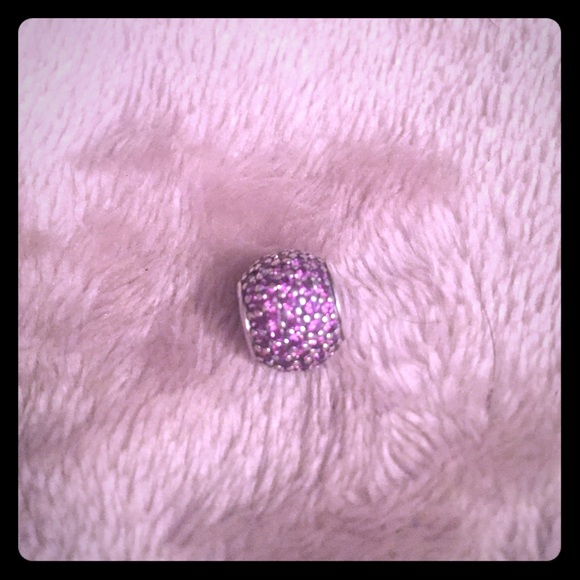 Pandora purple pave charm