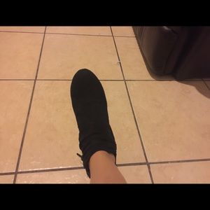Black ankle booties