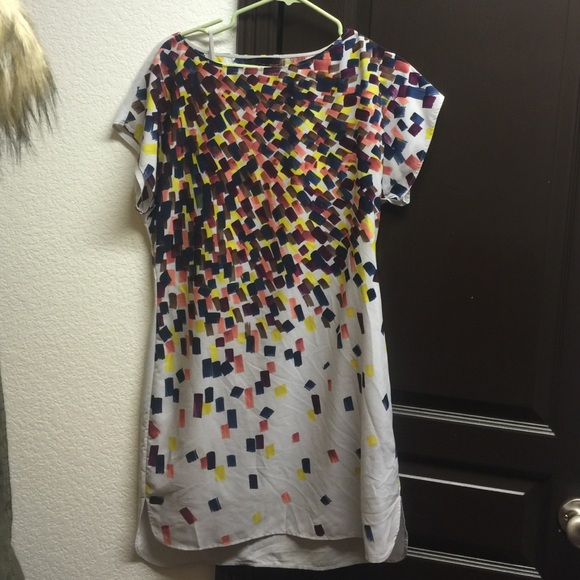 Kenneth Cole Gray/Multicolored Dress