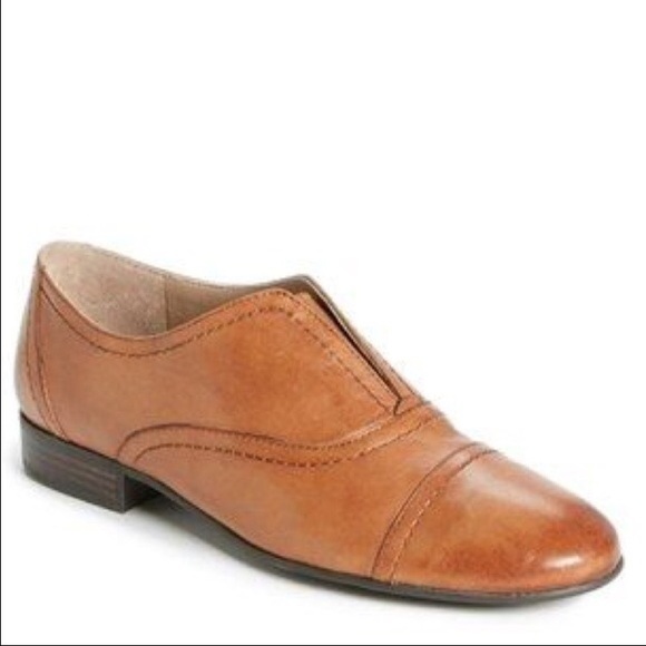 Franco Sarto Oxford Brown Leather Shoe
