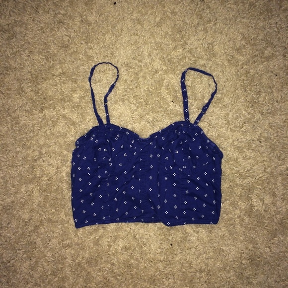 Hollister Print Crop Top Tank Size Medium
