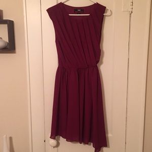 M60 Miss Sixty Pleated Asymmetrical Dress