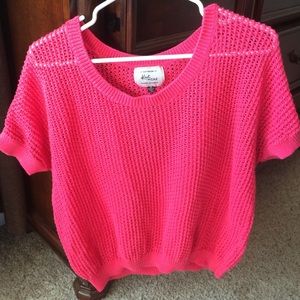 Pink knitted coverup