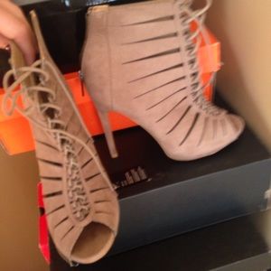 Suede heels