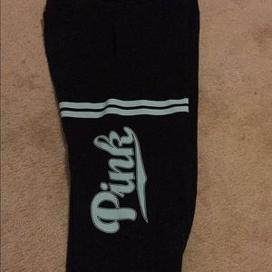 PINK Black and Aqua sweats