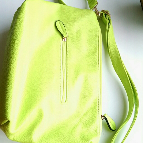 Neon yellow purse
