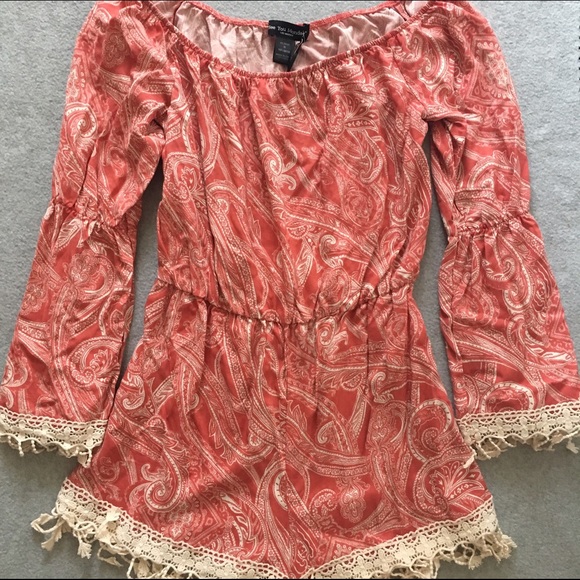 Fringed Paisley Bohemian Romper
