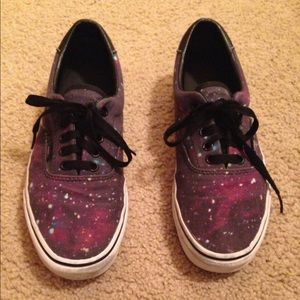 Cosmic/Galaxy Vans-Men's 9, Women's 10.5