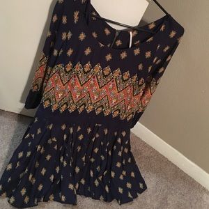 Free people navy blue dress