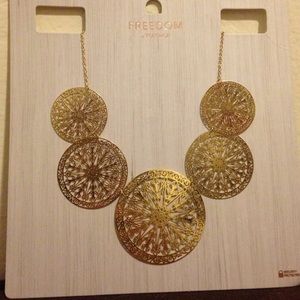 Topshop Gold Statement Necklace