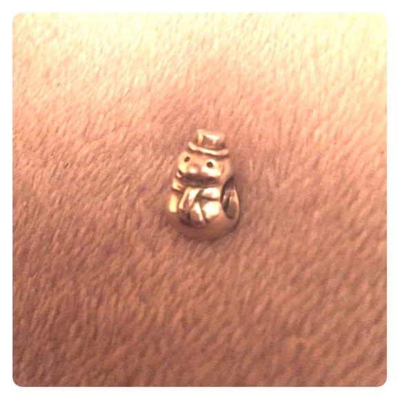 Pandora silver snowman