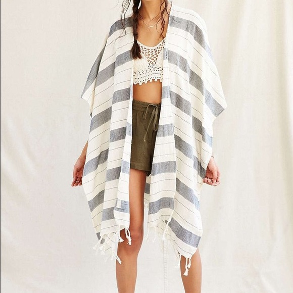 New blue and white poncho!!!